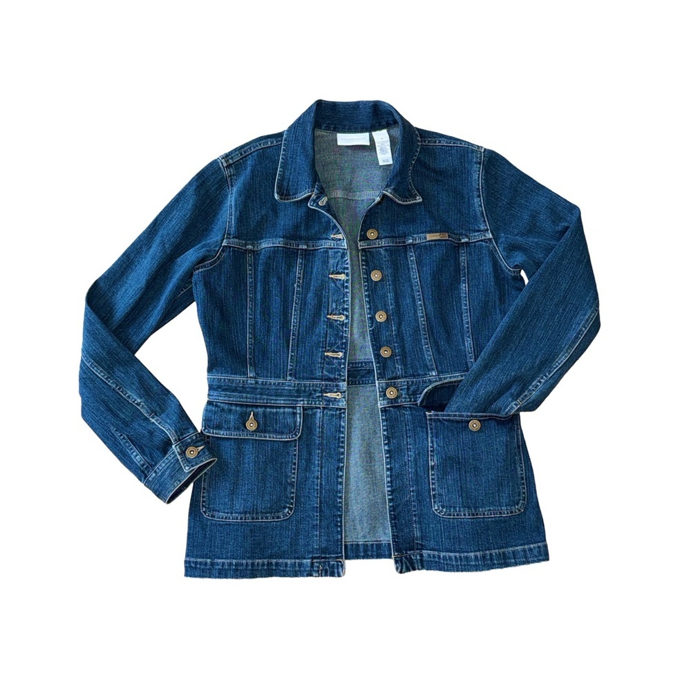 Liz Claiborne Blue Denim Jacket (Size Medium)